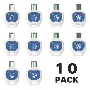 TinyUSB-10K 일회용 온도 기록계 10 Pack