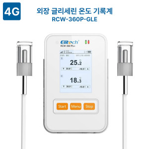 RCW-360+GLE cat1 글리세린 외장 2채널 온도 기록계 4G LTE