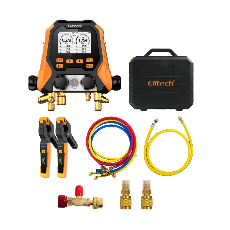 MS-870 디지털 매니폴드 게이지 무선 온도클램프 미터 세트